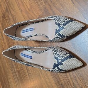 Stuart Weitzman Python Kitten Heel Pumps